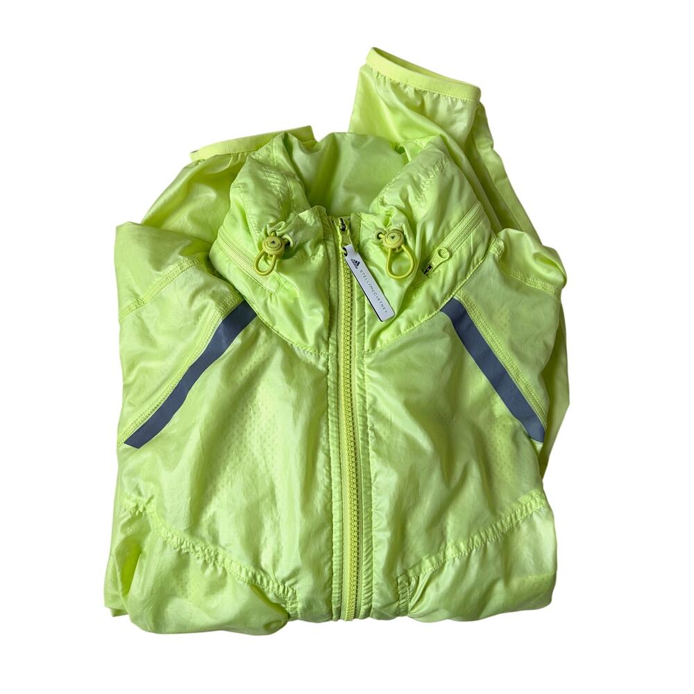 adidas by Stella McCartney Lightweight Windbreaker / Track Jacket (Neon Green) M